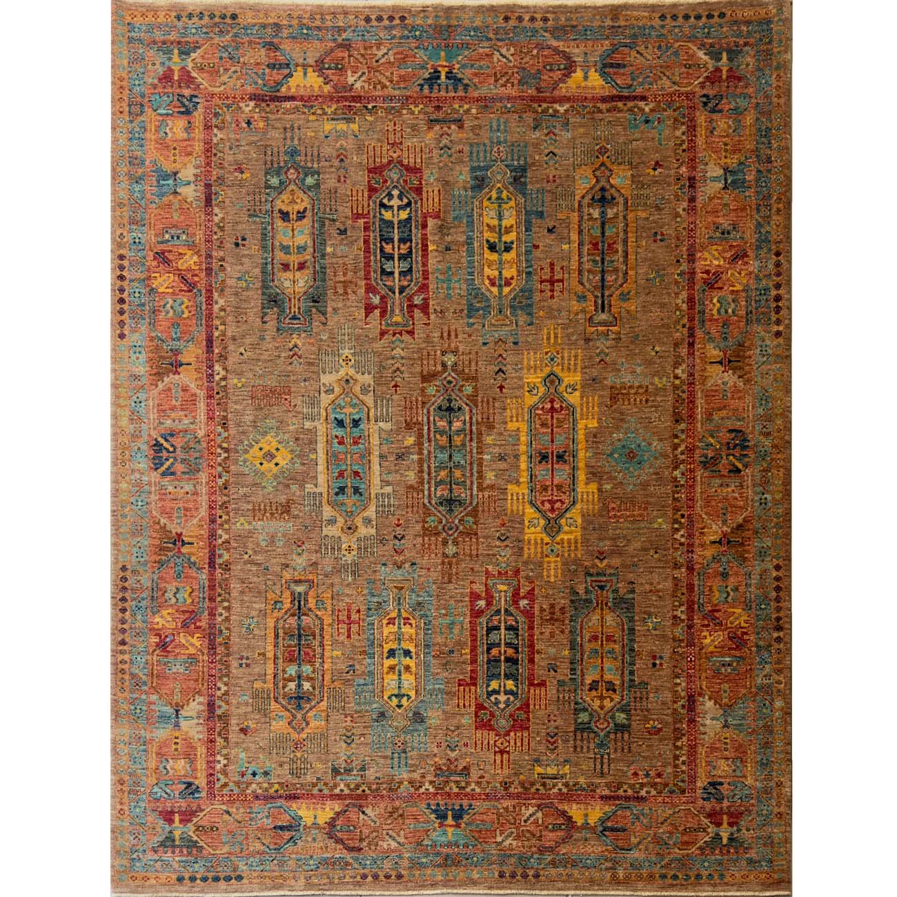 El Dokuma Veziri Kabile Yün Halı (200x250 cm)