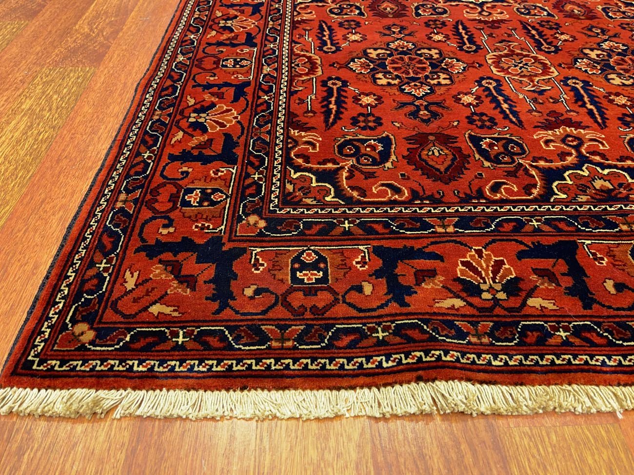 El Dokuma Afgan Bilicik İnce Dokulu Yün Halı (120x180 cm) - Görsel 5