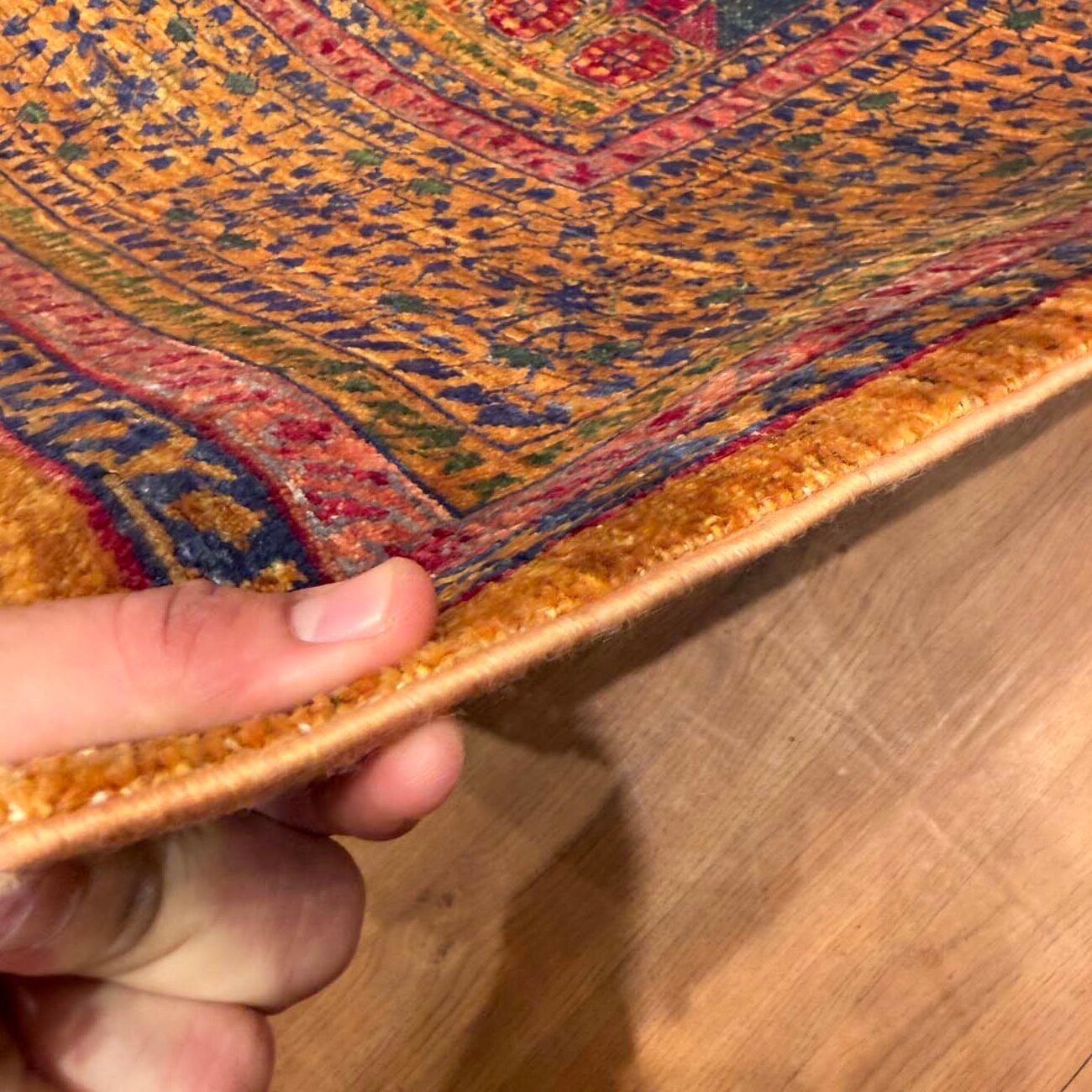El Dokuma Madalyon Memlük Yün Halı (210x300 cm) - Görsel 9