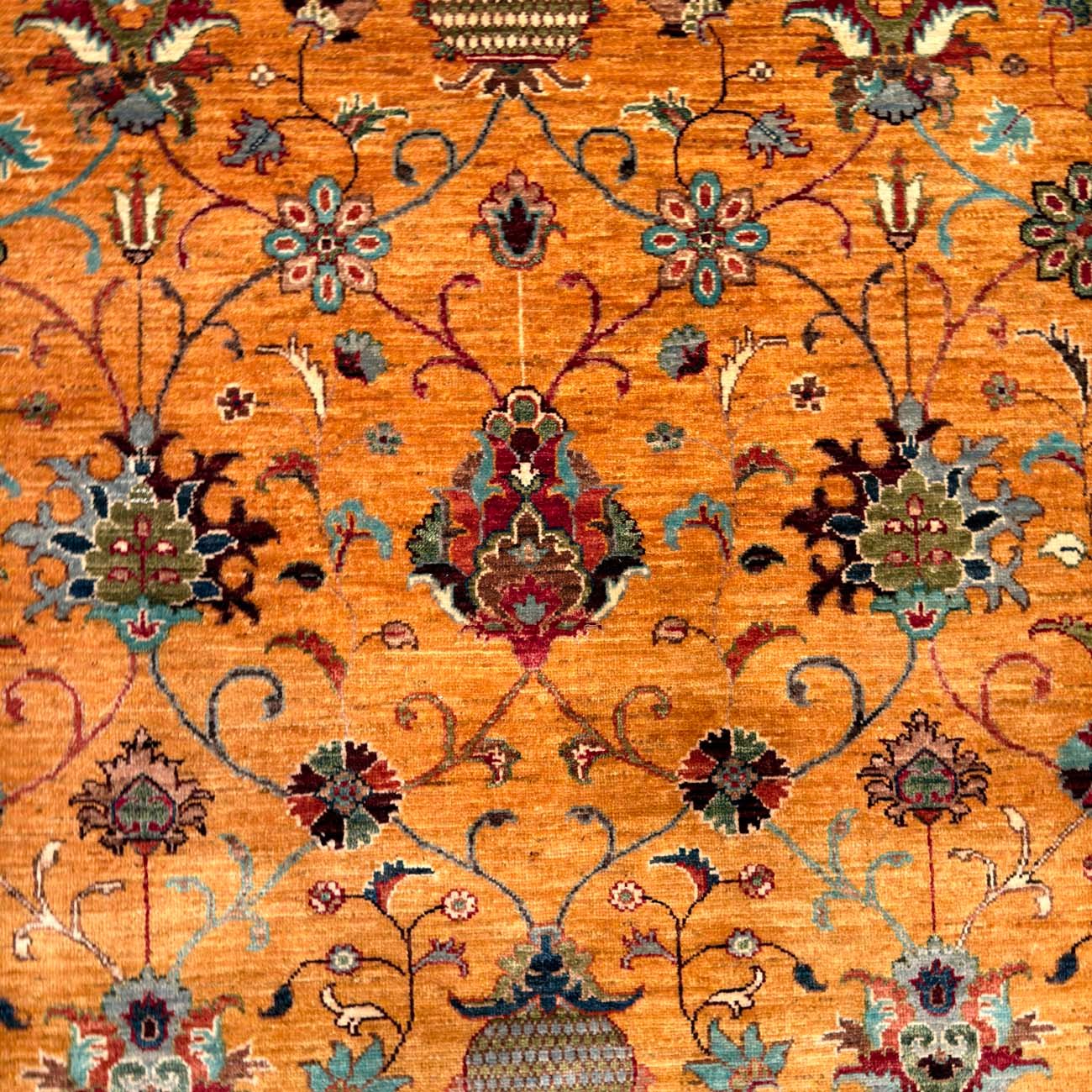 El Dokuma Floral Sultani Yün Halı (210x305 cm) - Görsel 2