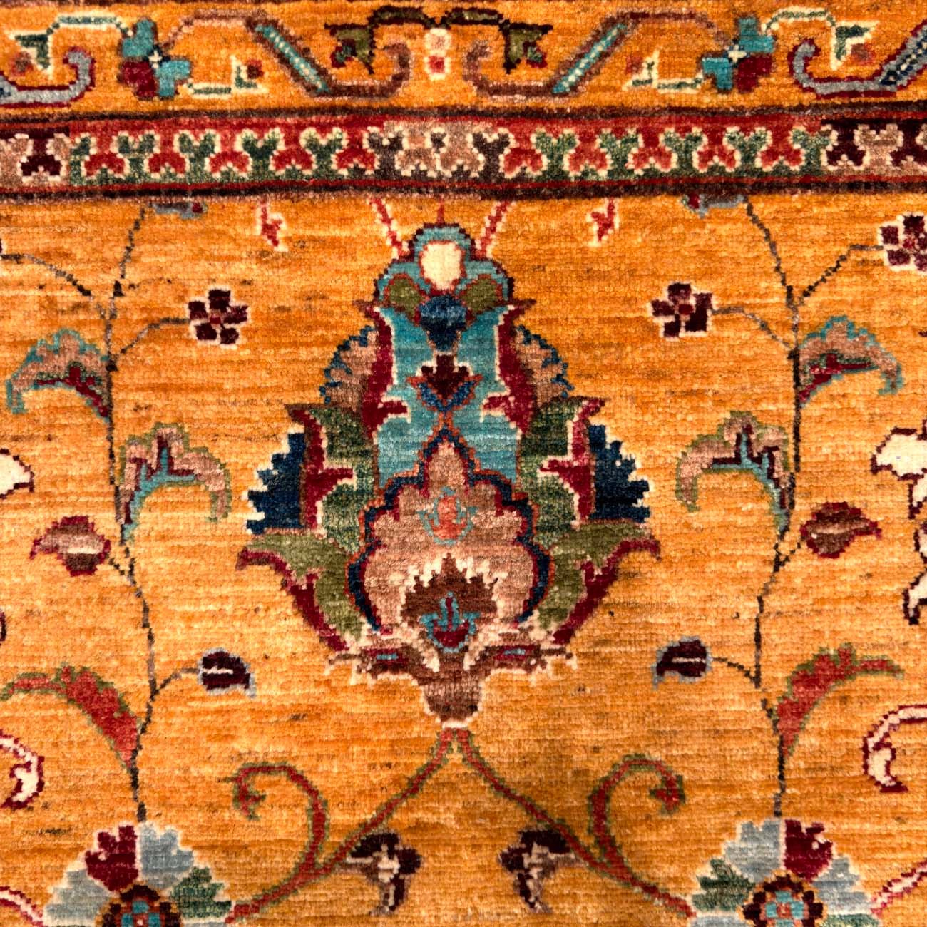 El Dokuma Floral Sultani Yün Halı (210x305 cm) - Görsel 8