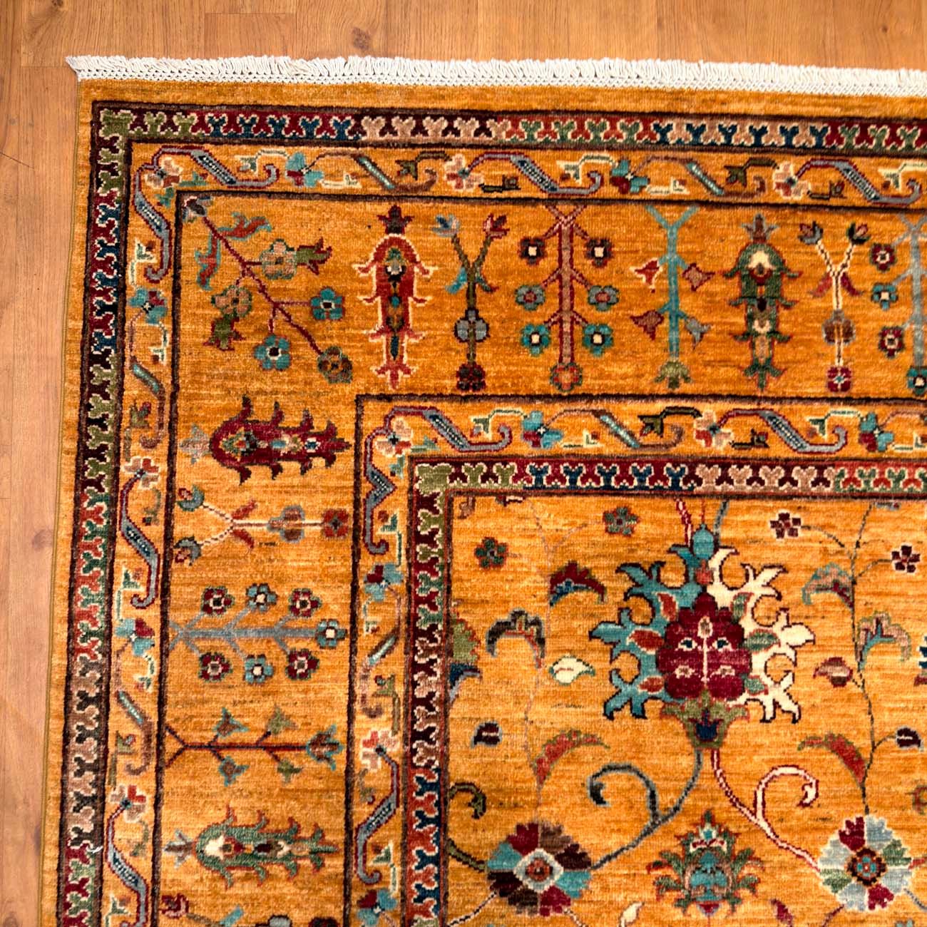 El Dokuma Floral Sultani Yün Halı (210x305 cm) - Görsel 4