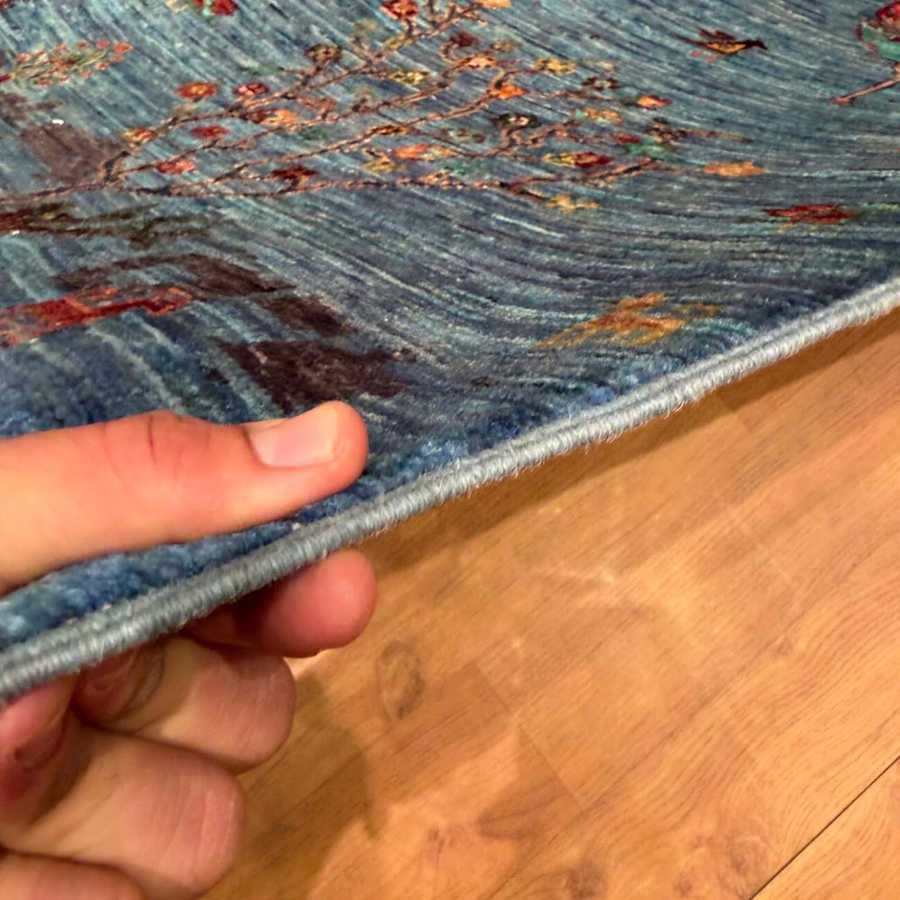 El Dokuma Hayat Ağacı Kabile Yün Halı (180x245 cm) - Görsel 10
