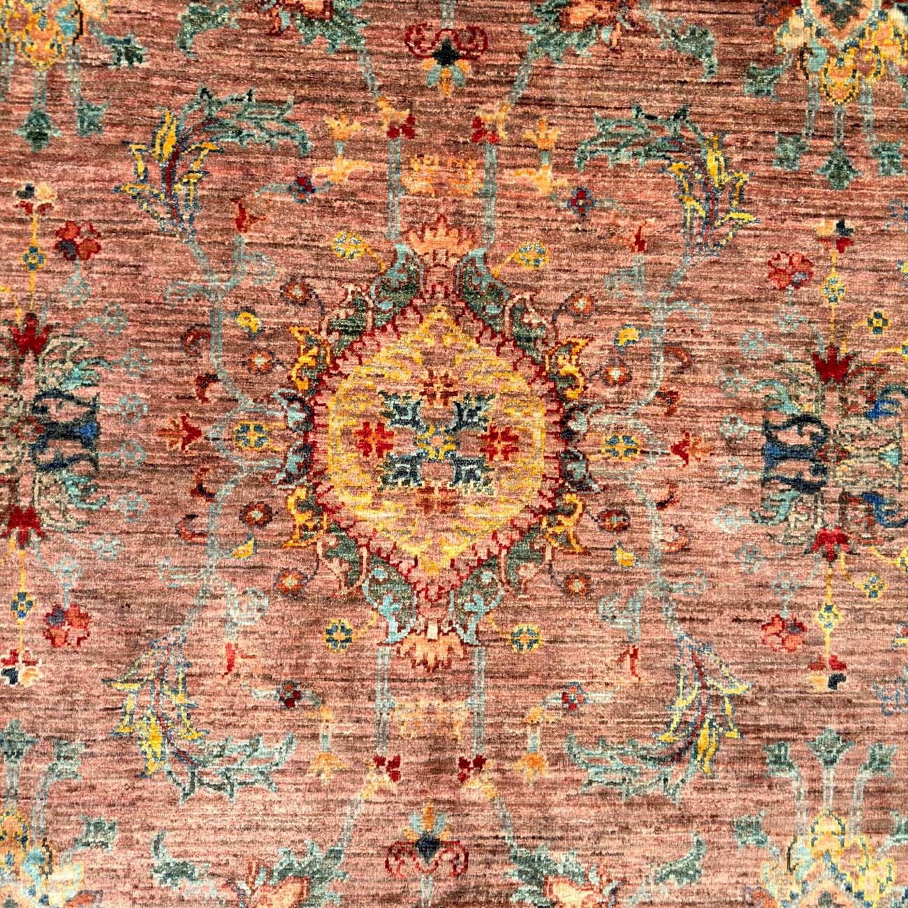 El Dokuma Floral Sultani Yün Halı (170x245 cm) - Görsel 4