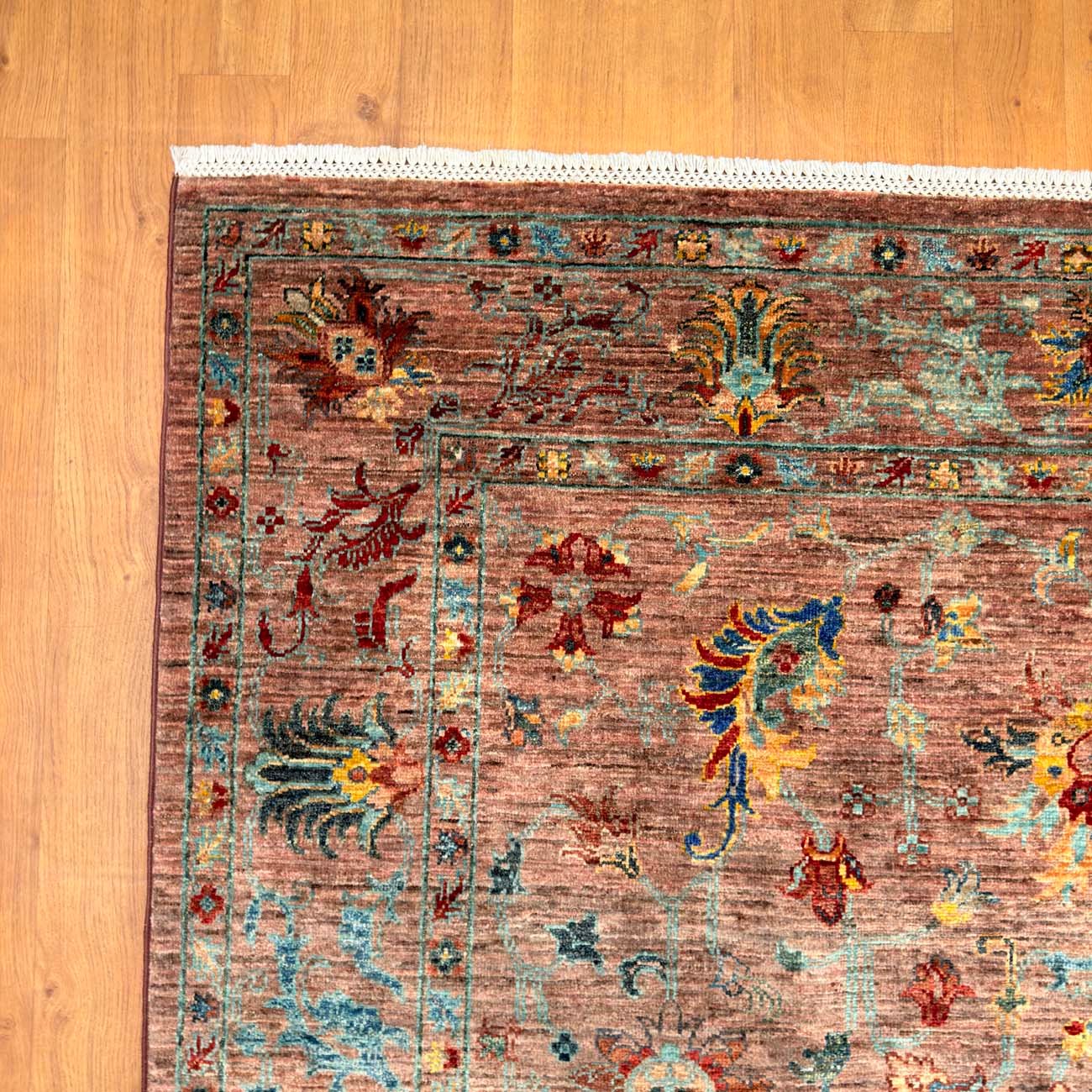 El Dokuma Floral Sultani Yün Halı (170x245 cm) - Görsel 3