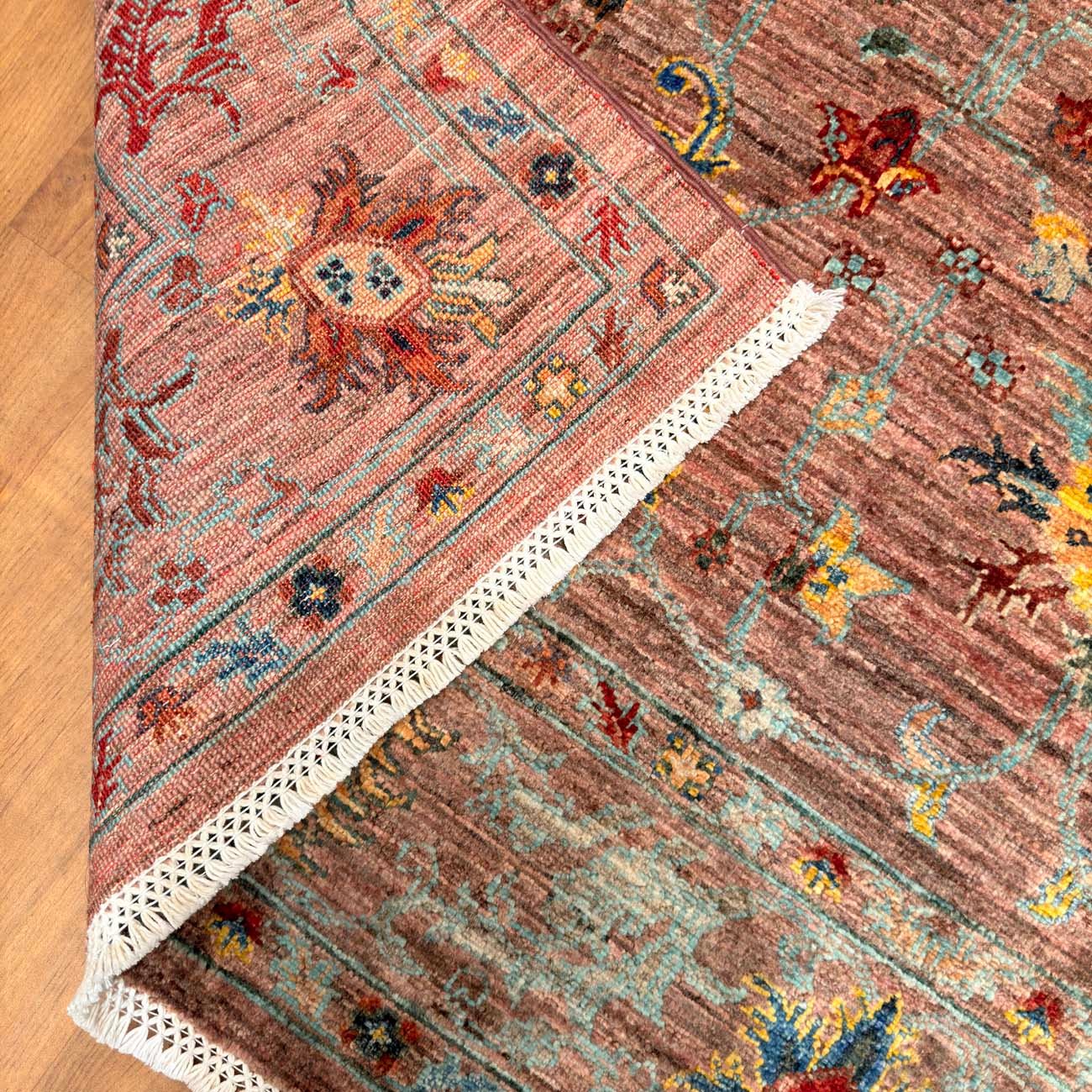El Dokuma Floral Sultani Yün Halı (170x245 cm) - Görsel 6