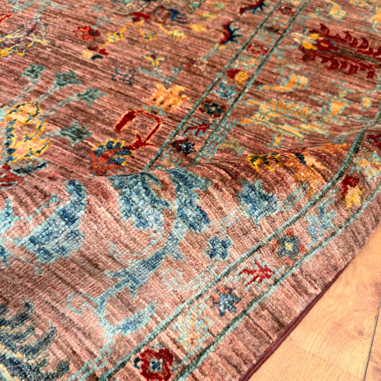 El Dokuma Floral Sultani Yün Halı (170x245 cm) - Görsel 5