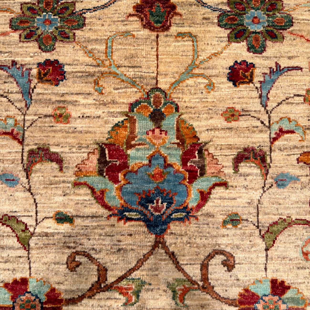 El Dokuma Bej Sultani Yün Halı (300x410 cm) - Görsel 2