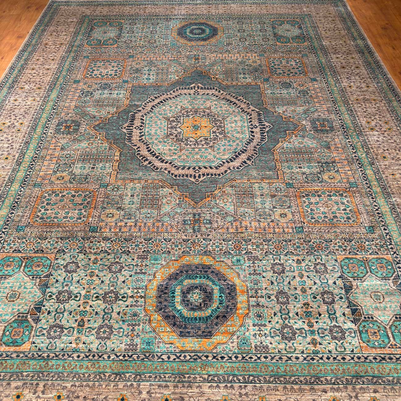 El Dokuma Premium Memlük Yün Halı (275x370 cm) - Görsel 3