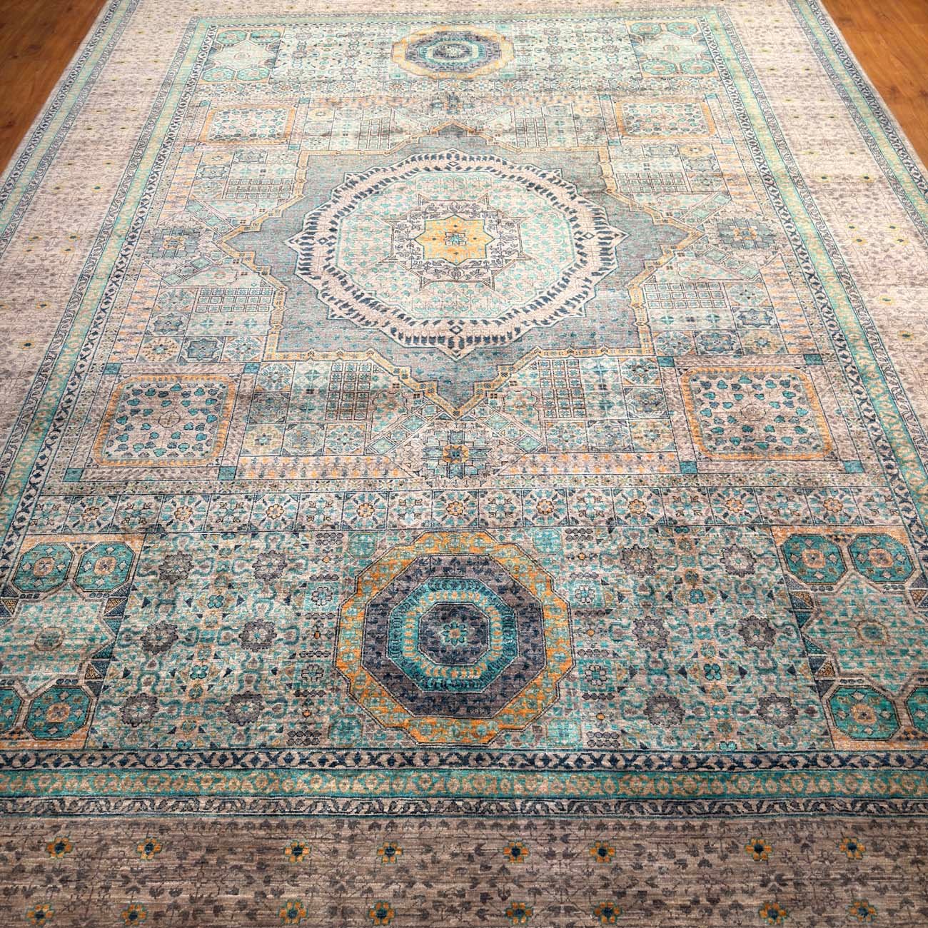 El Dokuma Premium Memlük Yün Halı (275x370 cm) - Görsel 7