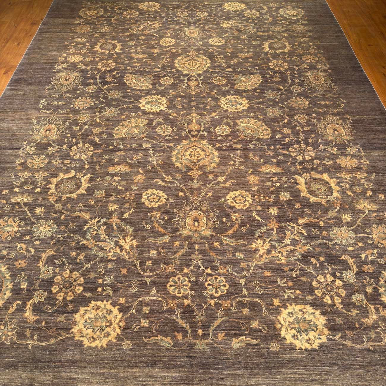 El Dokuma Gri Sultani Yün Halı (250x350 cm) - Görsel 3