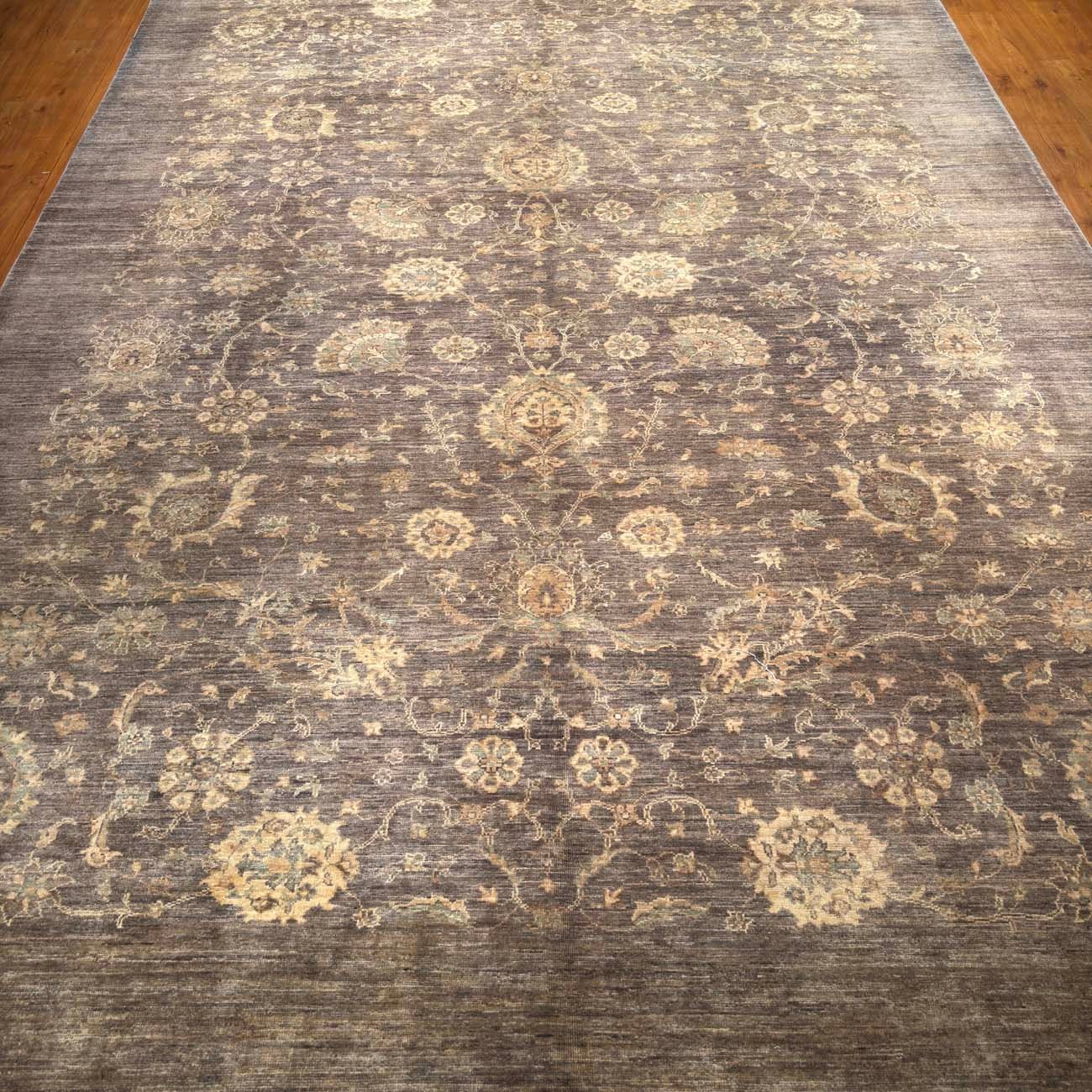 El Dokuma Gri Sultani Yün Halı (250x350 cm) - Görsel 8