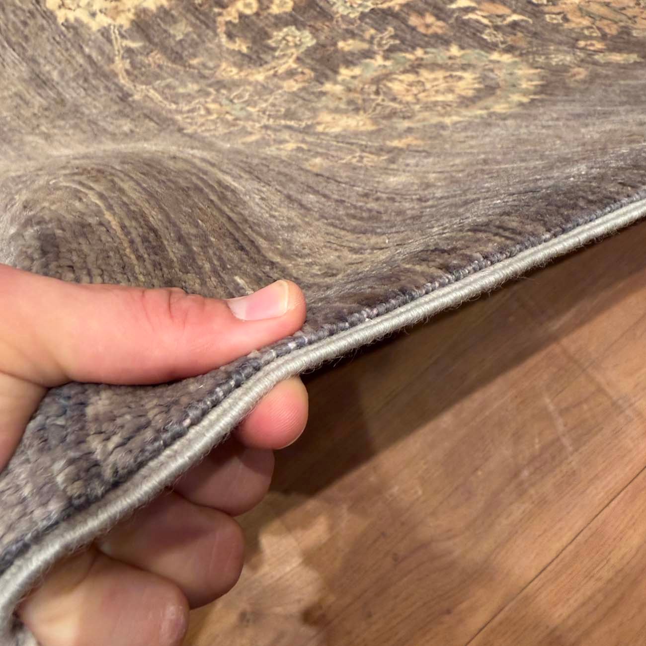 El Dokuma Gri Sultani Yün Halı (250x350 cm) - Görsel 11