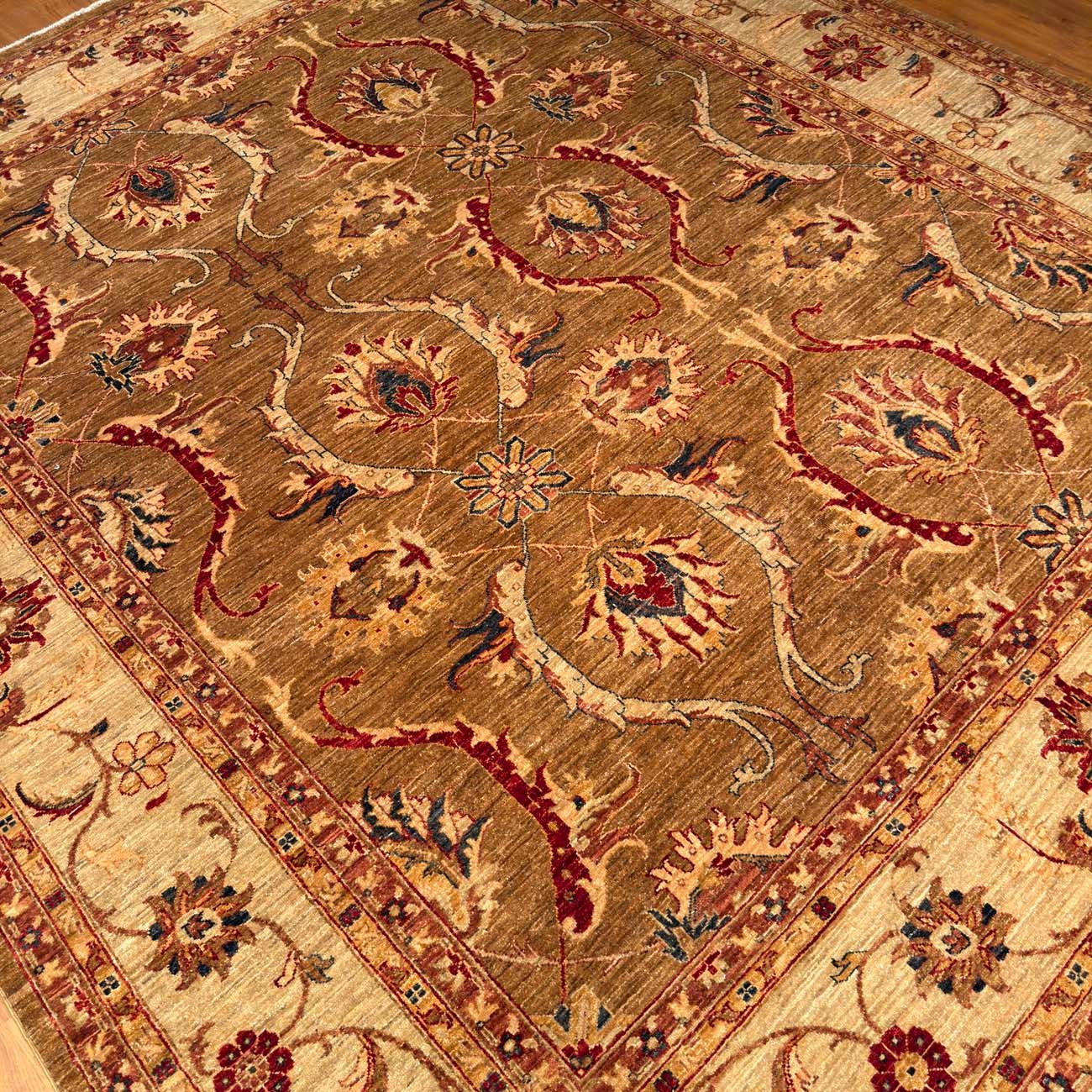 El Dokuma Uşak Yün Halı (250x300 cm) - Görsel 4