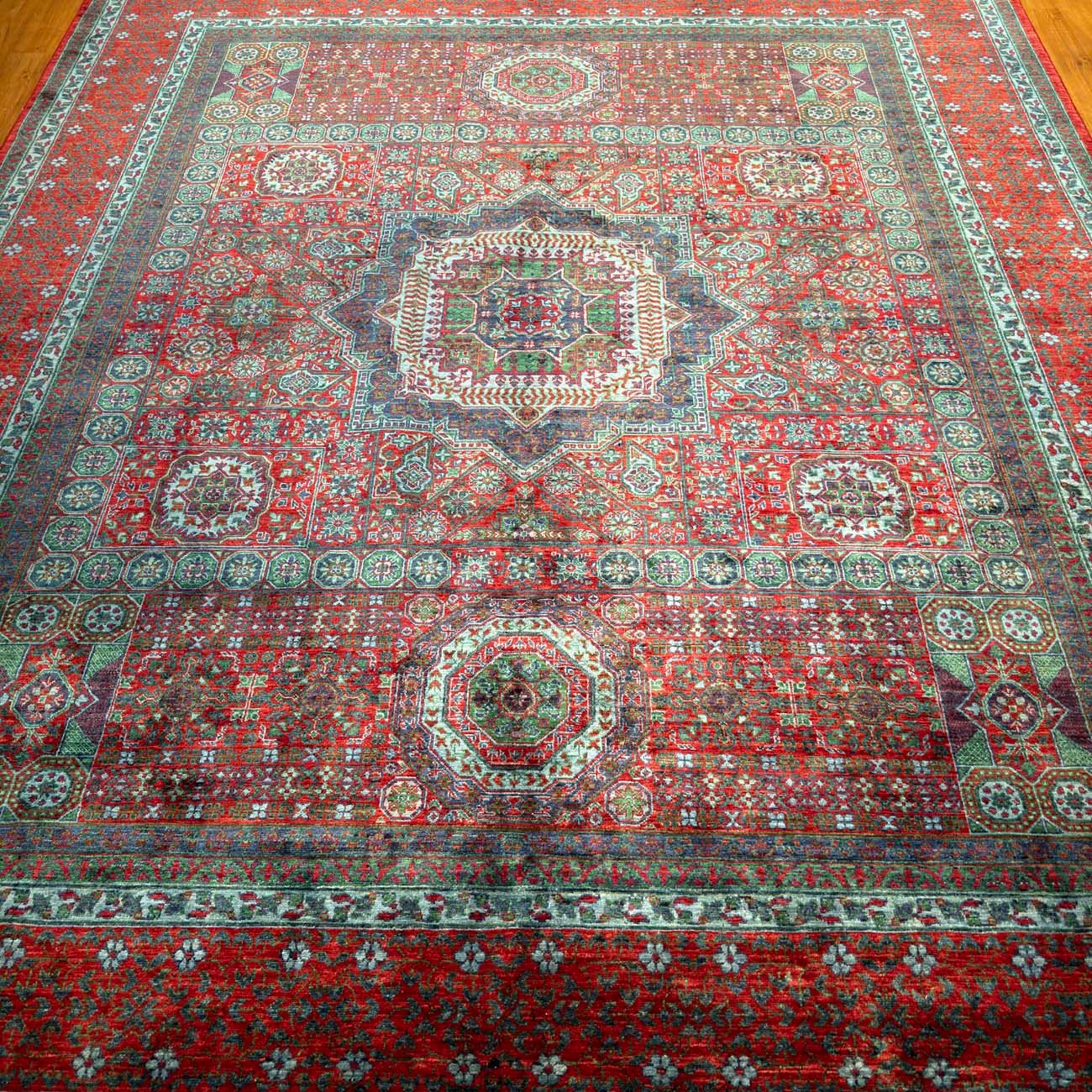 El Dokuma Premium Memlük Yün Halı (250x300 cm) - Görsel 8