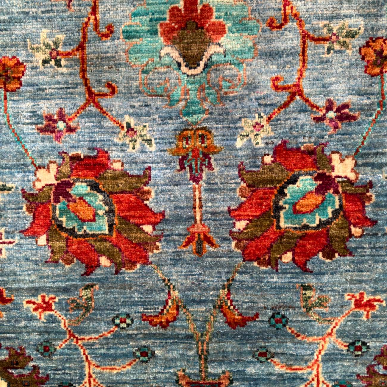 El Dokuma Mavi Sultani Yün Halı (175x245 cm) - Görsel 2