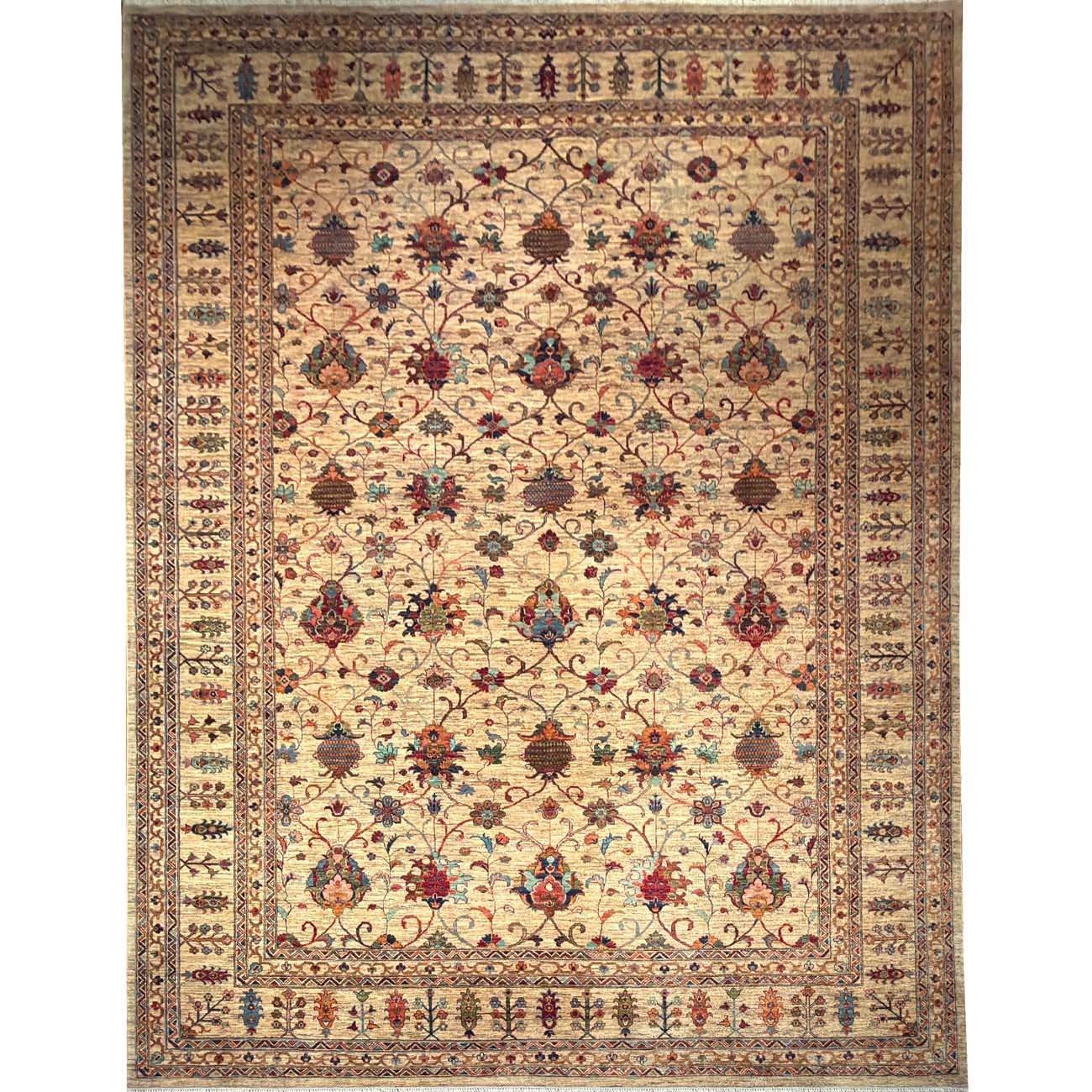 El Dokuma Bej Sultani Yün Halı (300x410 cm)