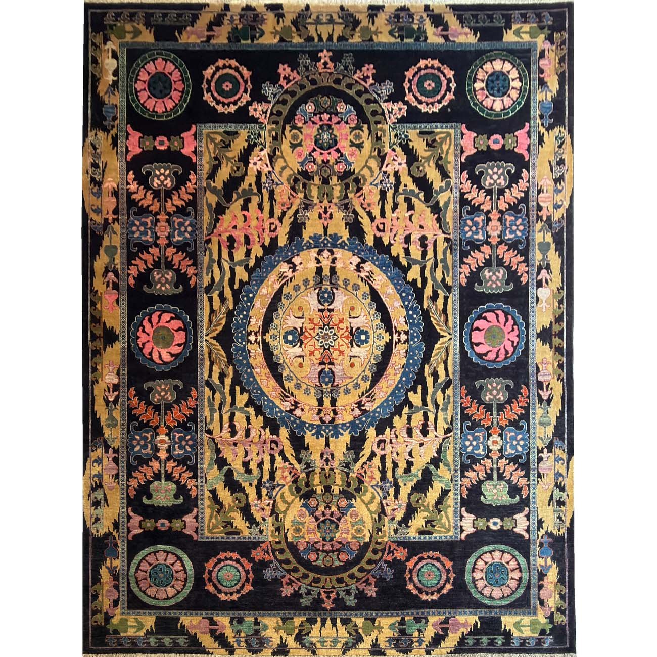 El Dokuma Bohem Suzani Yün Halı (275x360 cm)
