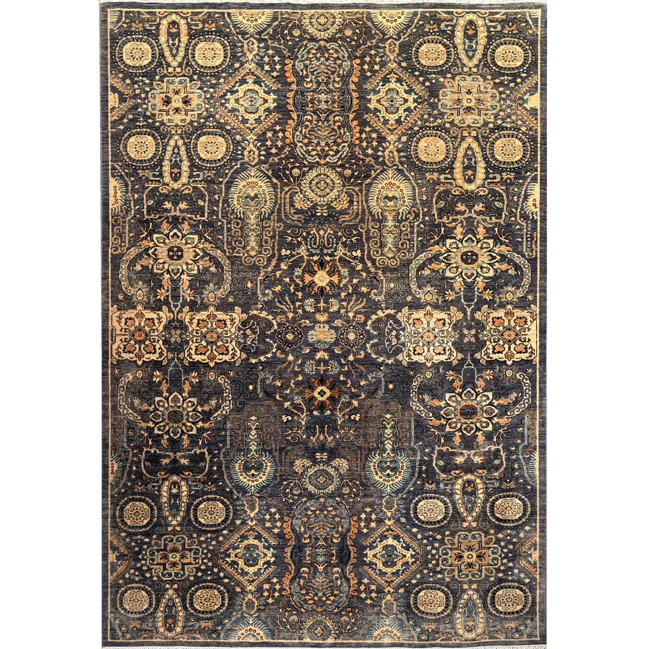 El Dokuma Gri Sultani Yün Halı (200x290 cm)